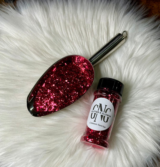 Crimson Sunrise Chunky glitter