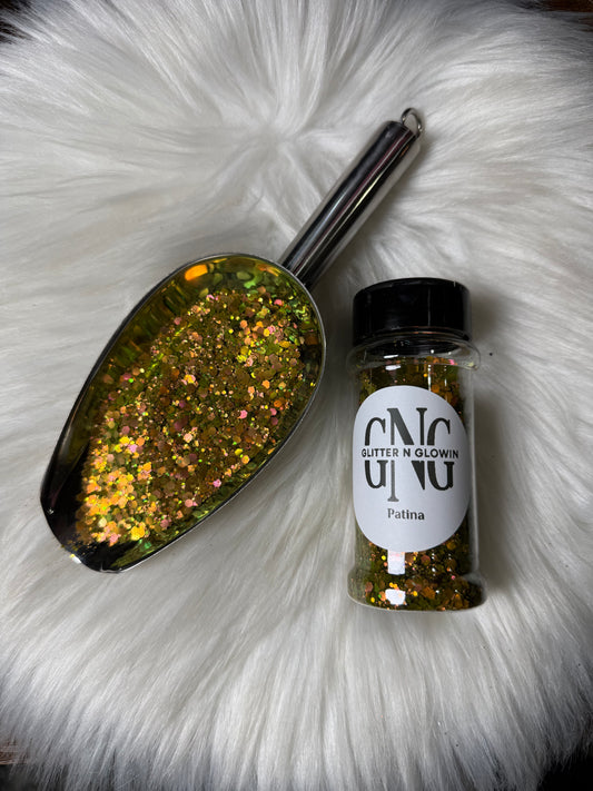 Patina Matte pearl Chunky Color shift glitter