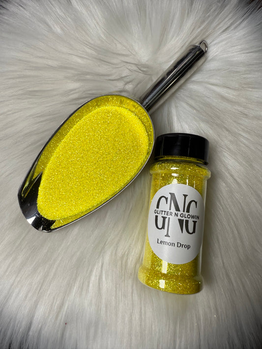 Lemon drop fine glitter