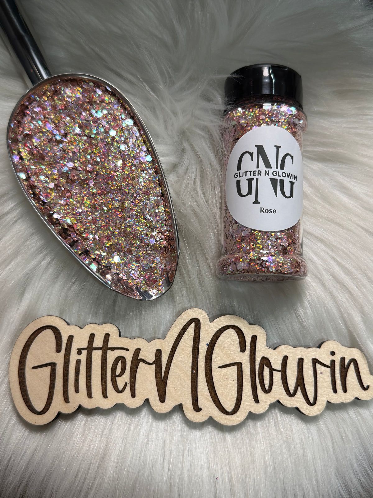 Rose Chunky glitter