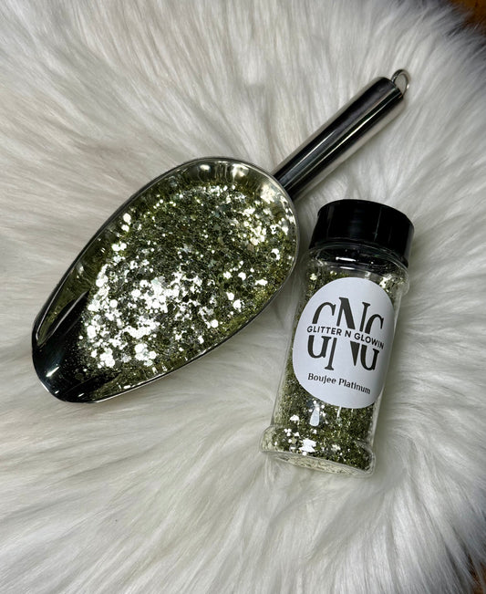 Boujee Platinum Chunky glitter