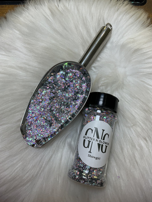 Showgirl chunky embossed glitter