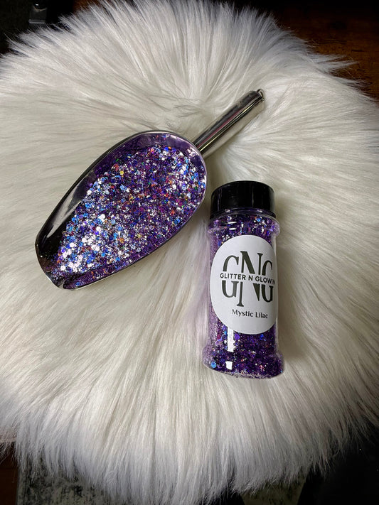 Mystic Lilac Chunky holographic color shift glitter