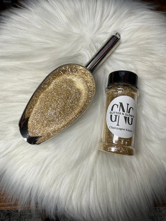 Champagne kisses fine metallic glitter