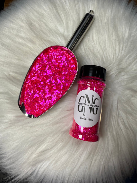 Hella Pink Chunky  Glitter
