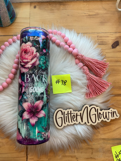 78. 32 oz Tipsy – KJ inspired mixed media