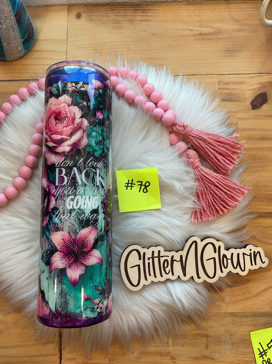 78. 32 oz Tipsy – KJ inspired mixed media