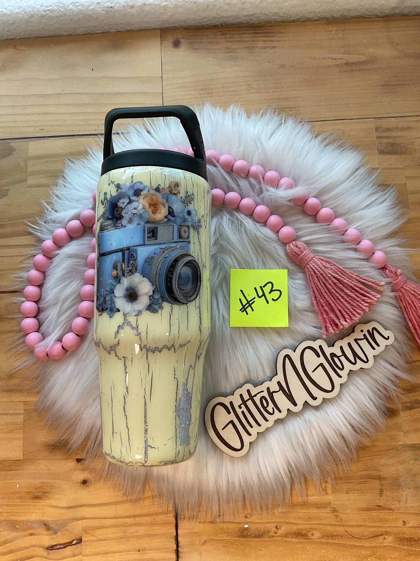 43. 30oz Clipmate – Moody Blue crackle w/ camera