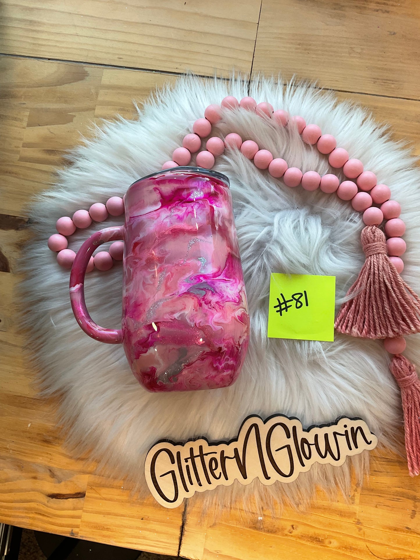 81. 16 oz Stemmy – Inks (pinks)