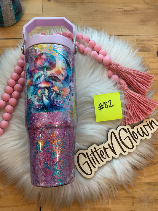 82.30 oz Lavender Tri-Sip – foil mashup with mushroom decal