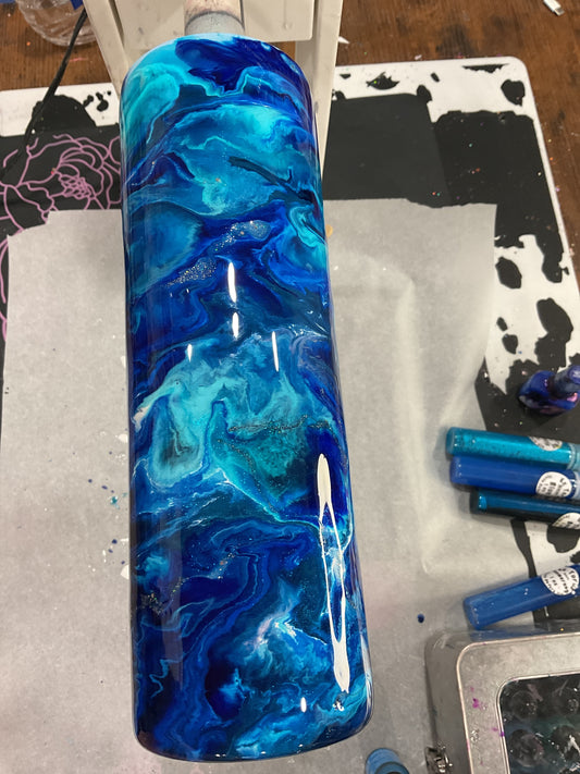 Tik tok live Ink cup Blues 30oz Skinny