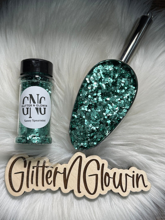 Sassy Spearmint Chunky glitter