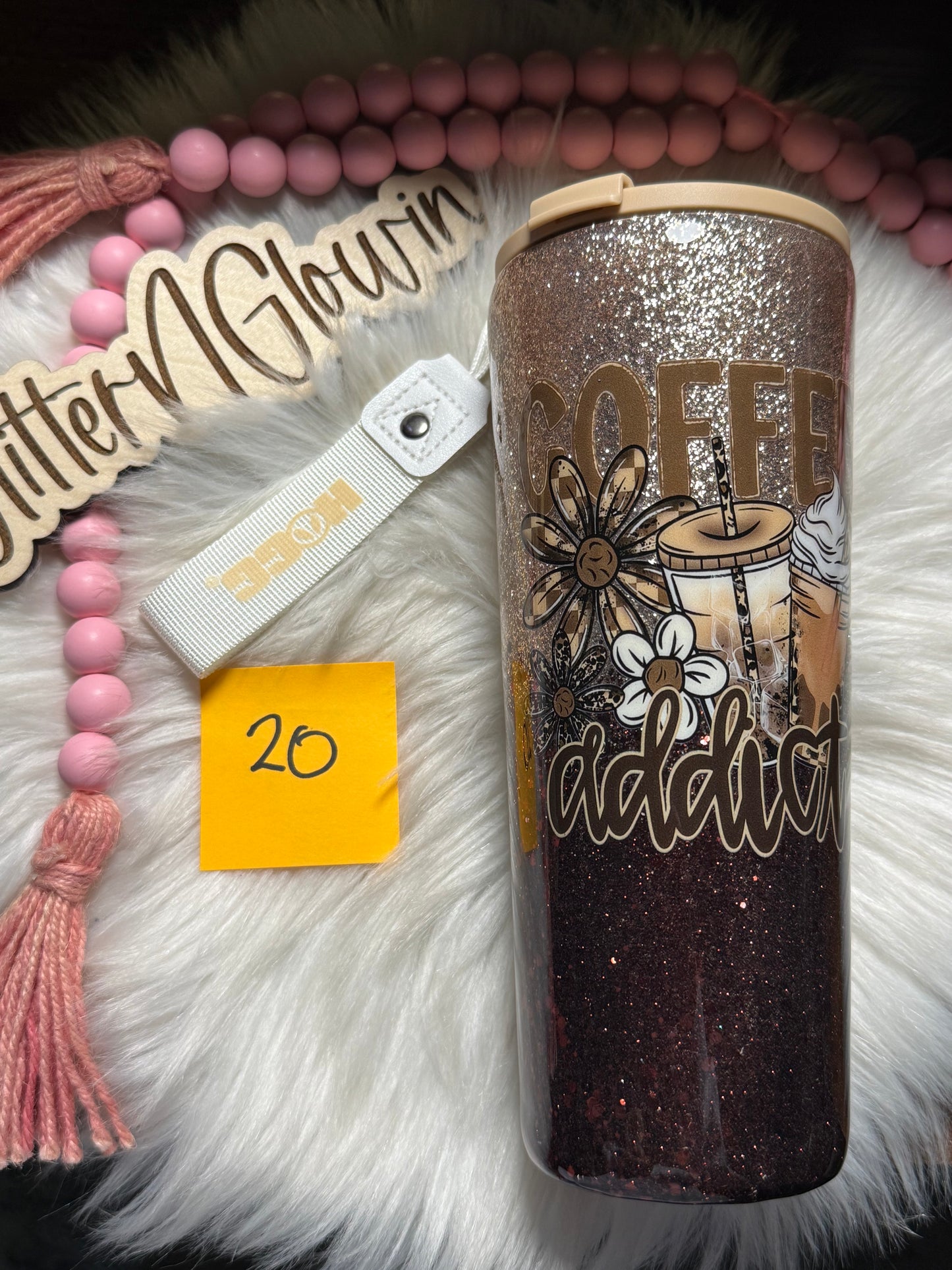 20. 24 oz Slim – Espresso / King Tut Coffee Decal