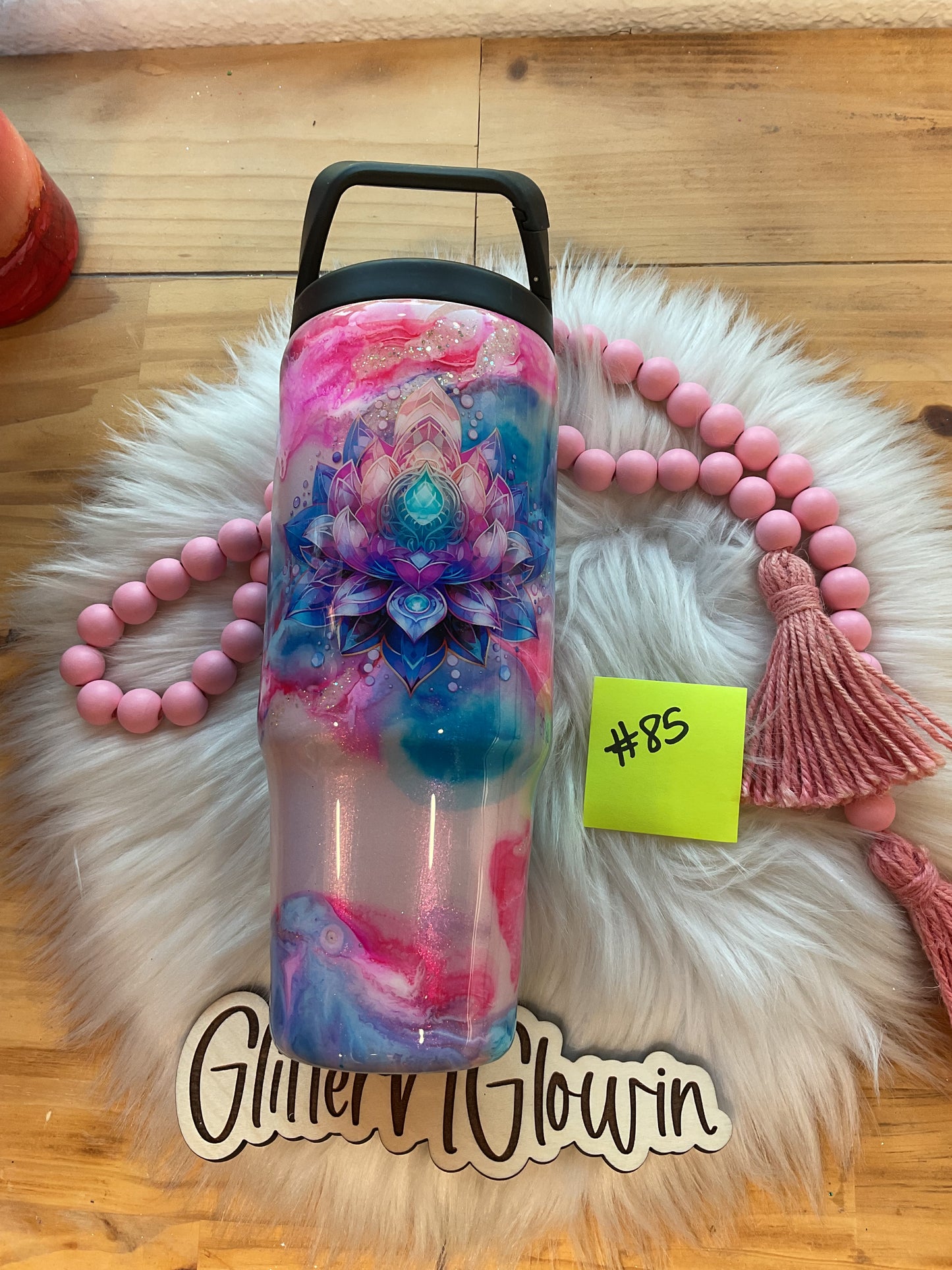 85. 30 oz Clipmate –  pink pigment w/ inks