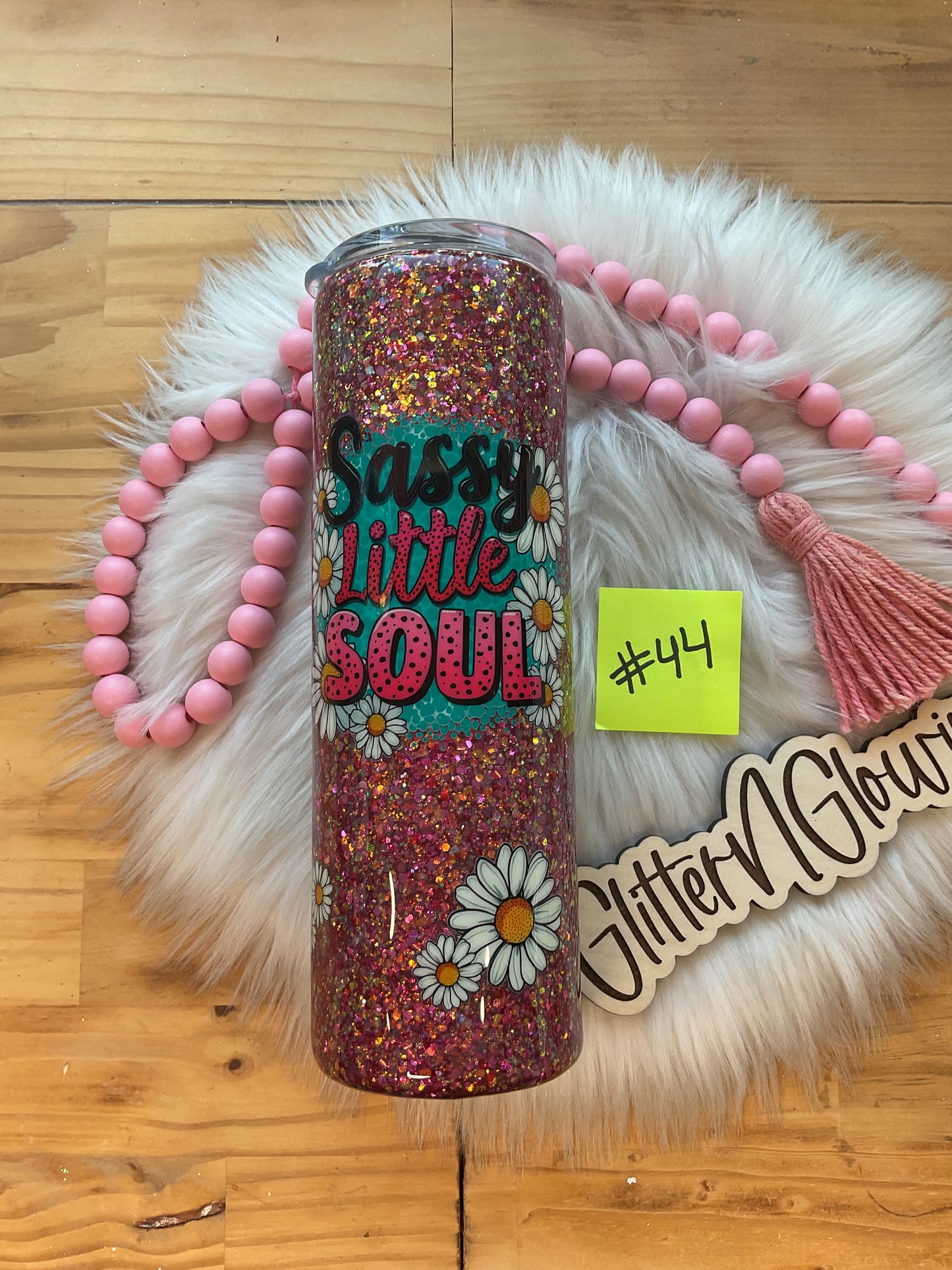 44. 30oz Skinny – Powerhour glitter w/ Salt + Soul
