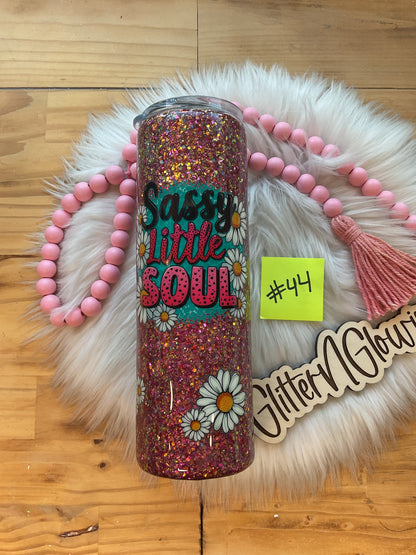44. 30oz Skinny – Powerhour glitter w/ Salt + Soul