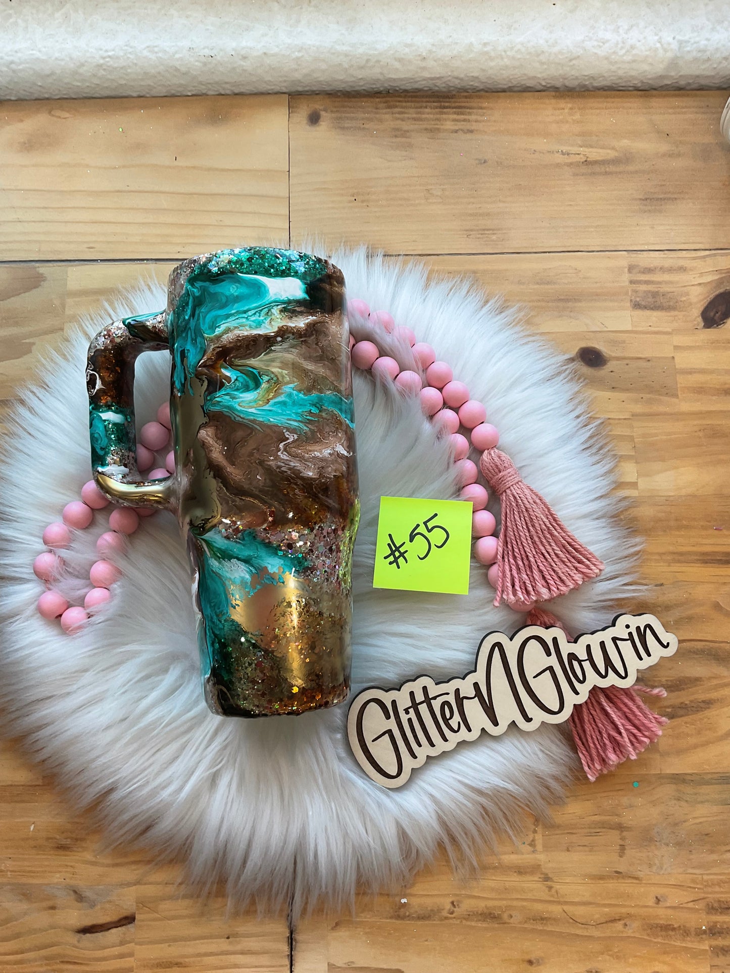 55. 30 oz Big Swig – Teal Latte