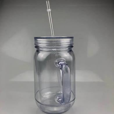 20oz Mason Jar Acrylic Snowglobe libby