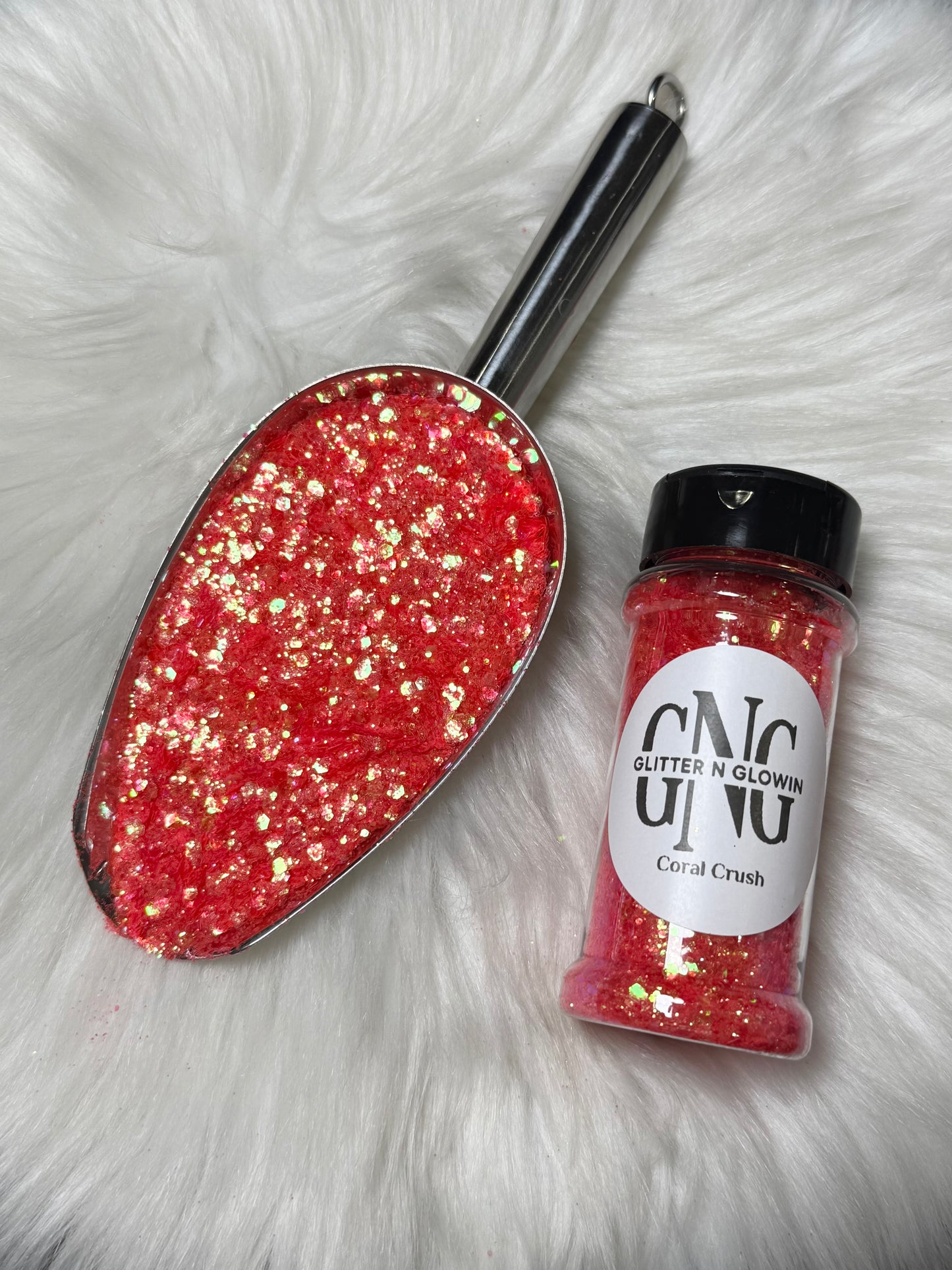 Coral Crush chunky Glitter