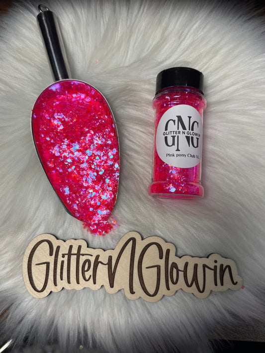 Pink pony Club XL Chunky glitter