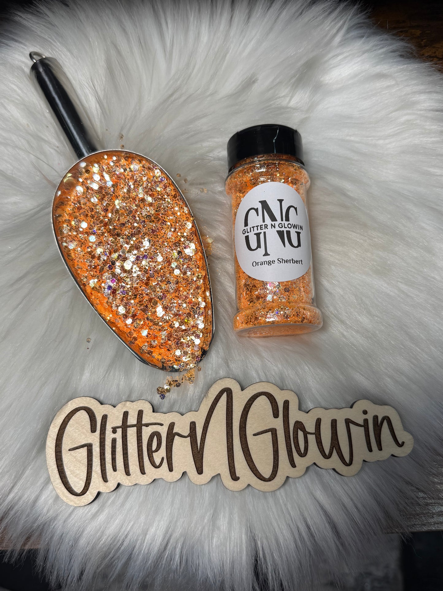 Orange Sherbert Chunky glitter