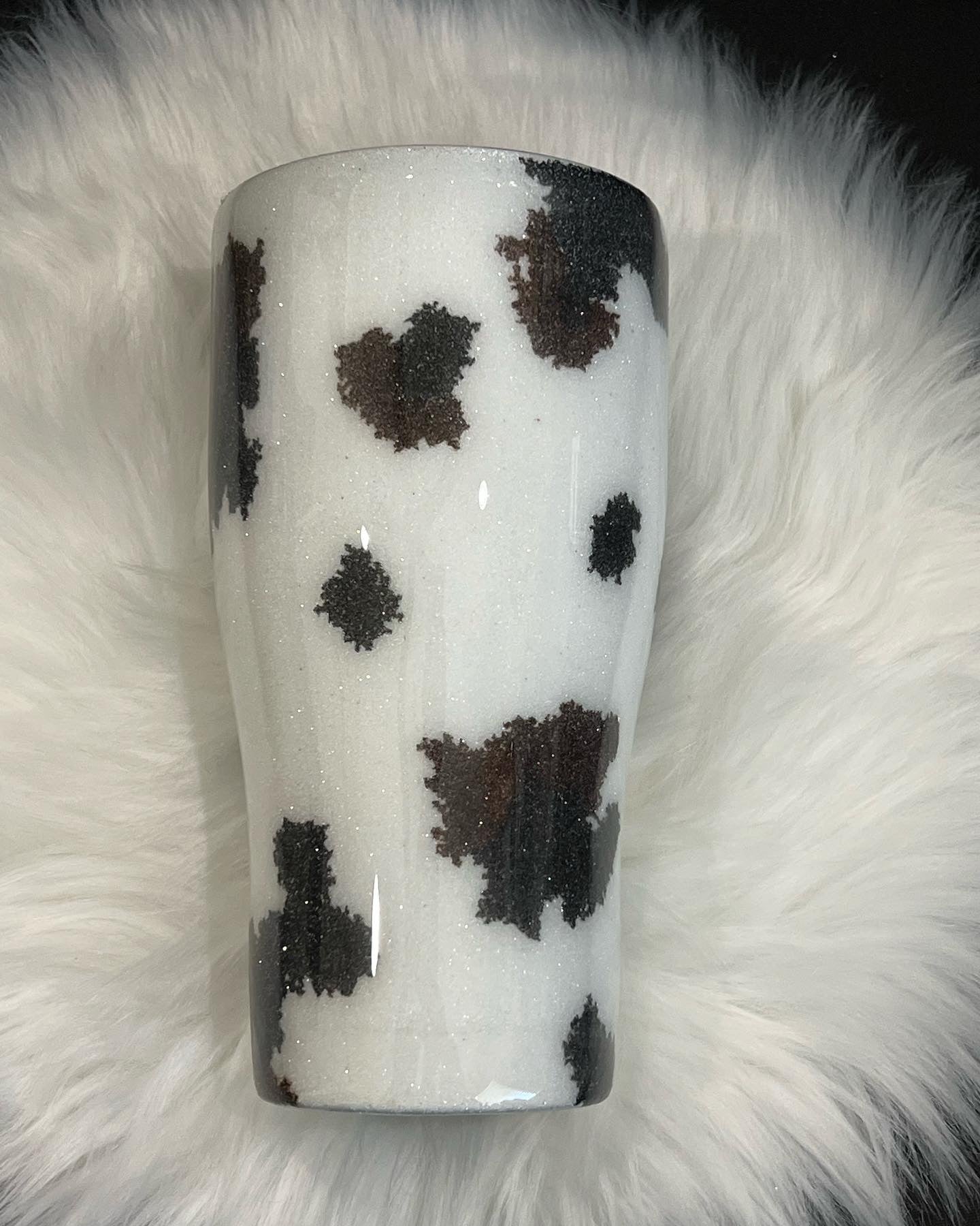 Cow print tumbler