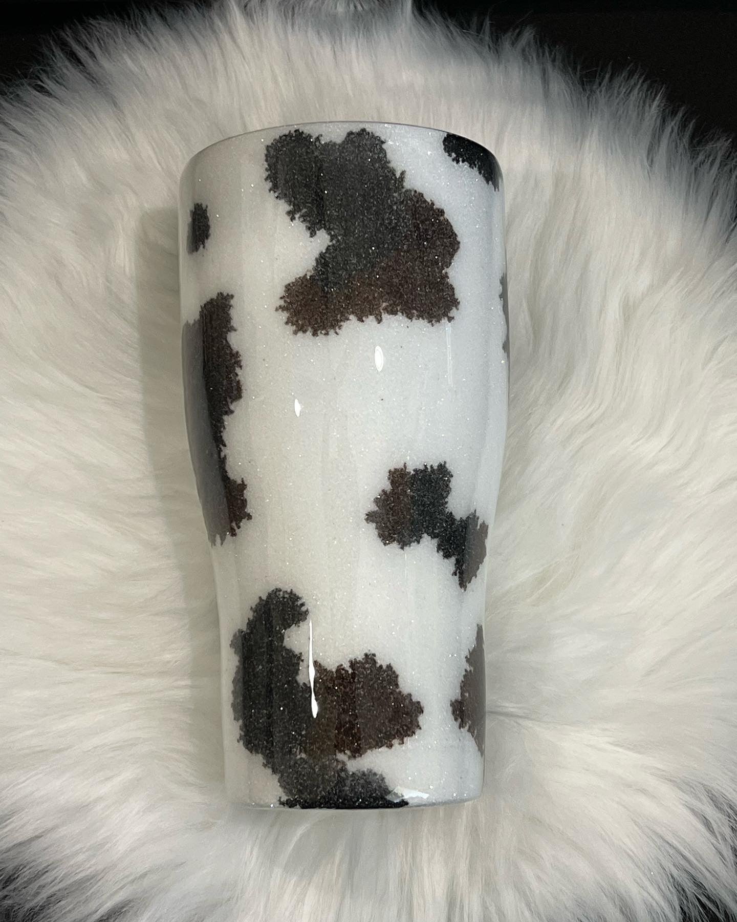 Cow print tumbler